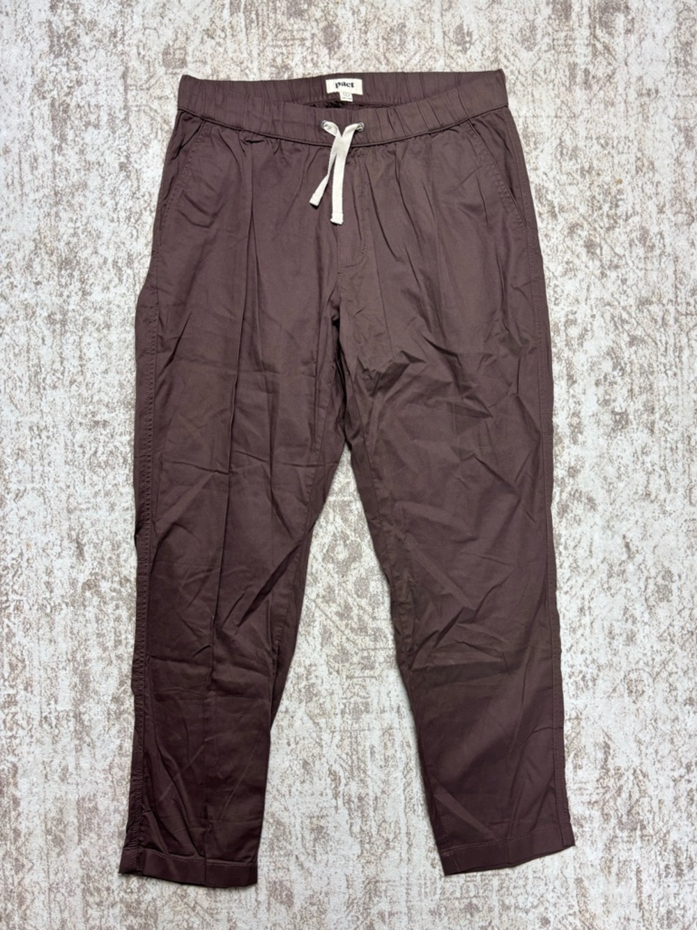 Pact Brown Organic Cotton Pants L